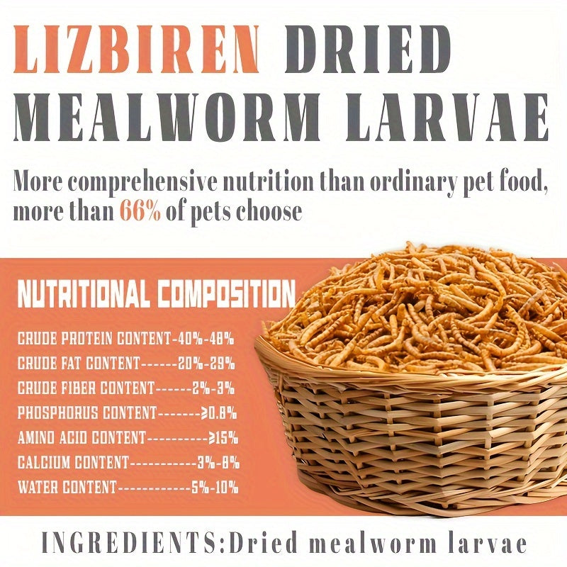 High Protein Dried Mealworm Larvae For Birds and Pets