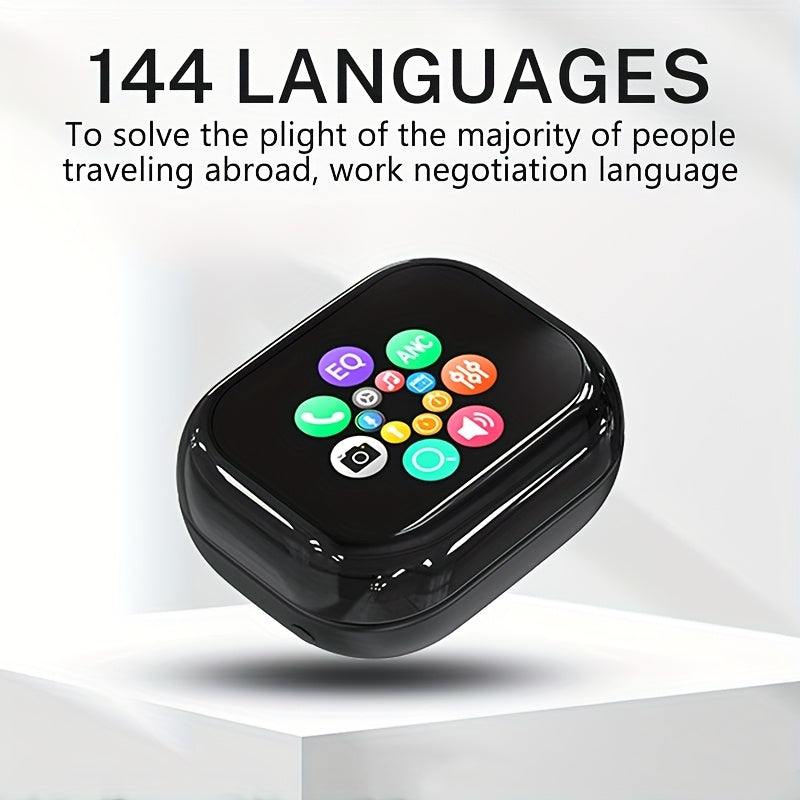 AI Translator Earbuds Touch Screen 144 Languages for Global Conversation