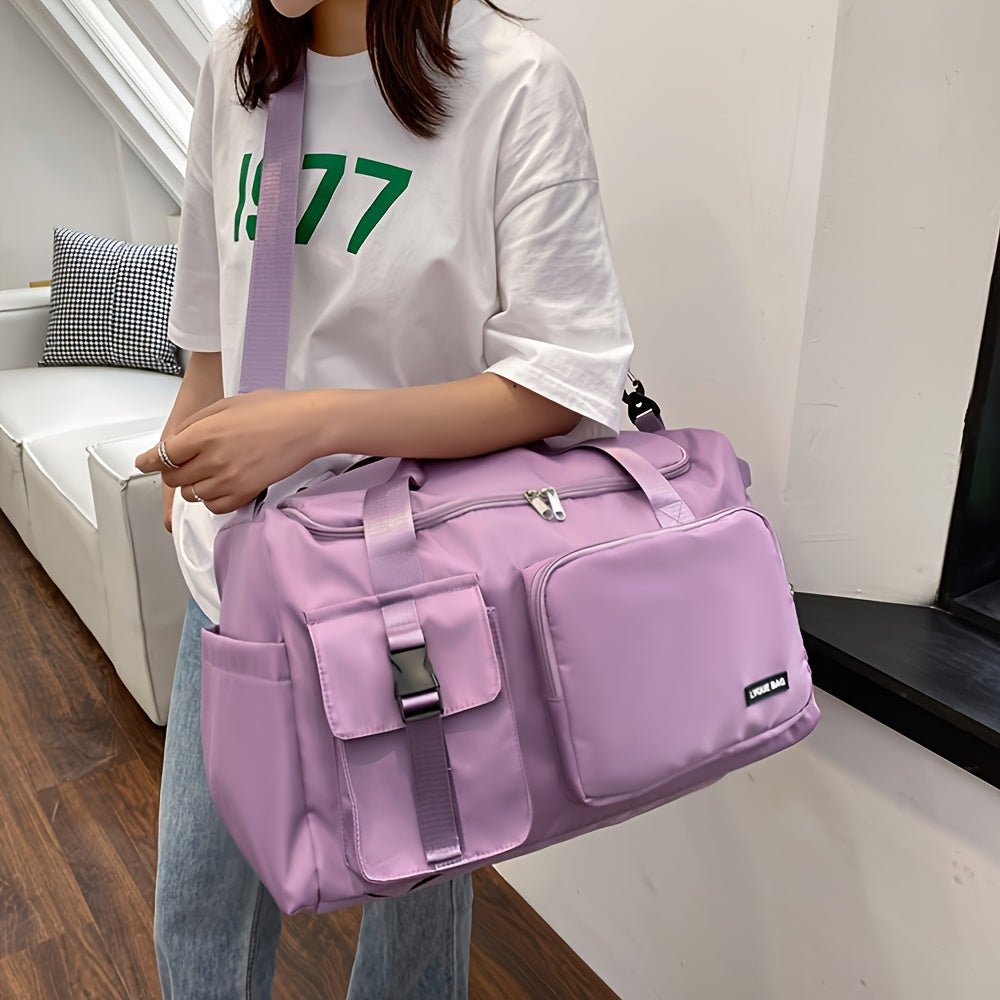 Eonothem Travel Gym Duffle Bag With Shoe Compartment