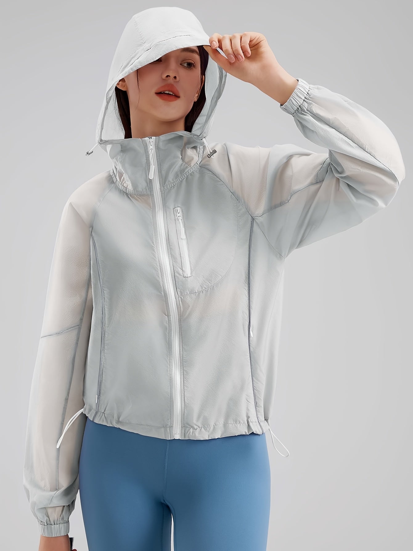 Lightweight Women’s Quick-Dry Windproof Hoodie for Outdoor Activities