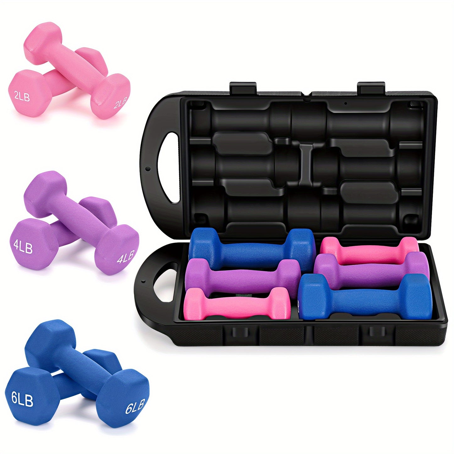 Adjustable Dumbbell Hand Weights Set in Gift Box