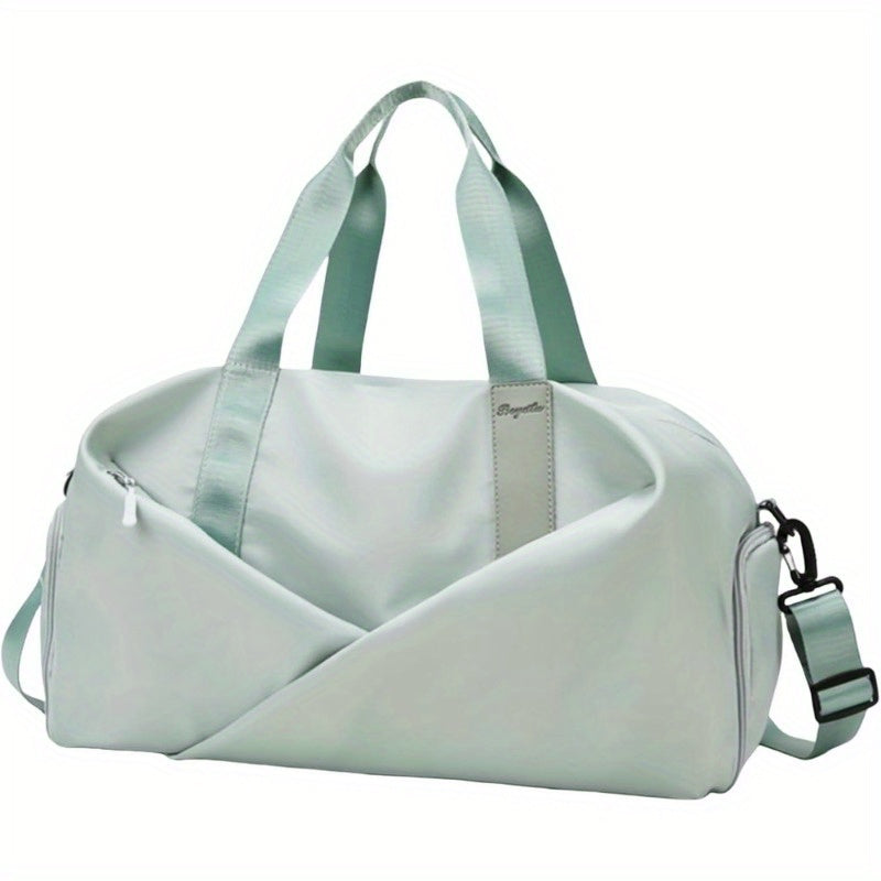 Womens Gym Bag With Dry Wet Separation Shoe Compartment