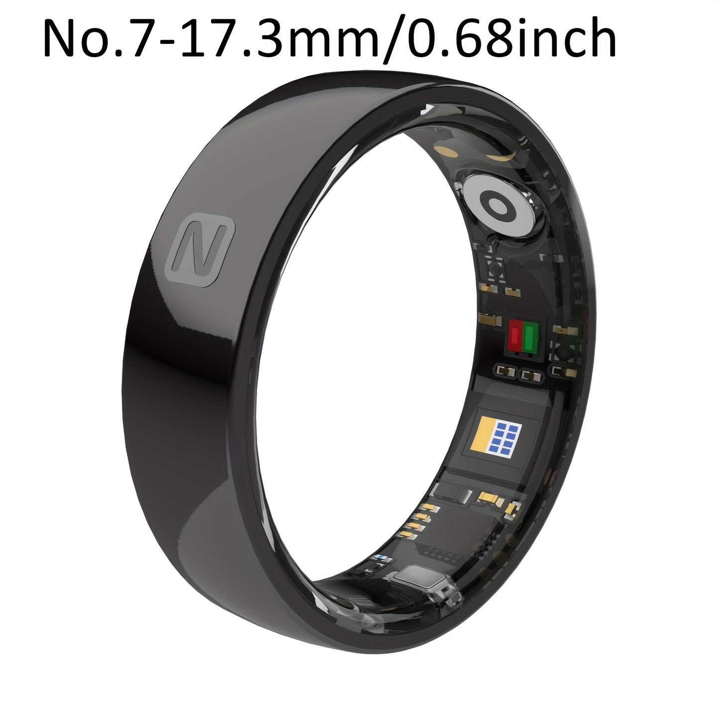 Smart Ring For Men And Women, Crystal Charging Case - Fitness And Sleep Tracker, Step Distance Calorie Monitoring, Multiple Exercise Modes, Magnetic Charging - Stylish Stainless Steel Design, IP68 Waterproof, Holiday Gift