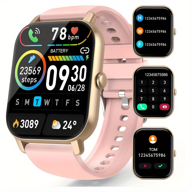 Smart Watch With Call Functionality and Fitness Tracking Features