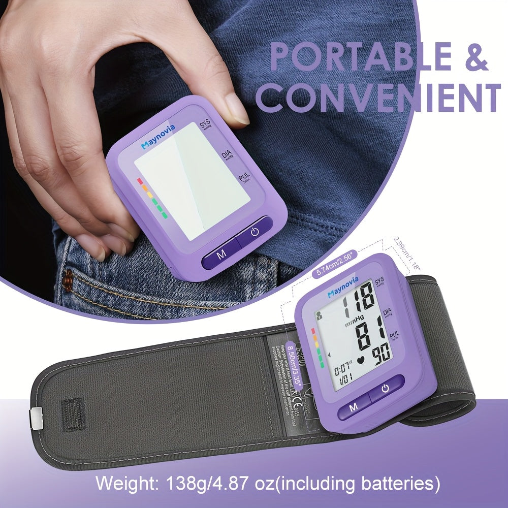 MAYNOVIA Digital Wrist Blood Pressure Monitor for Home Use