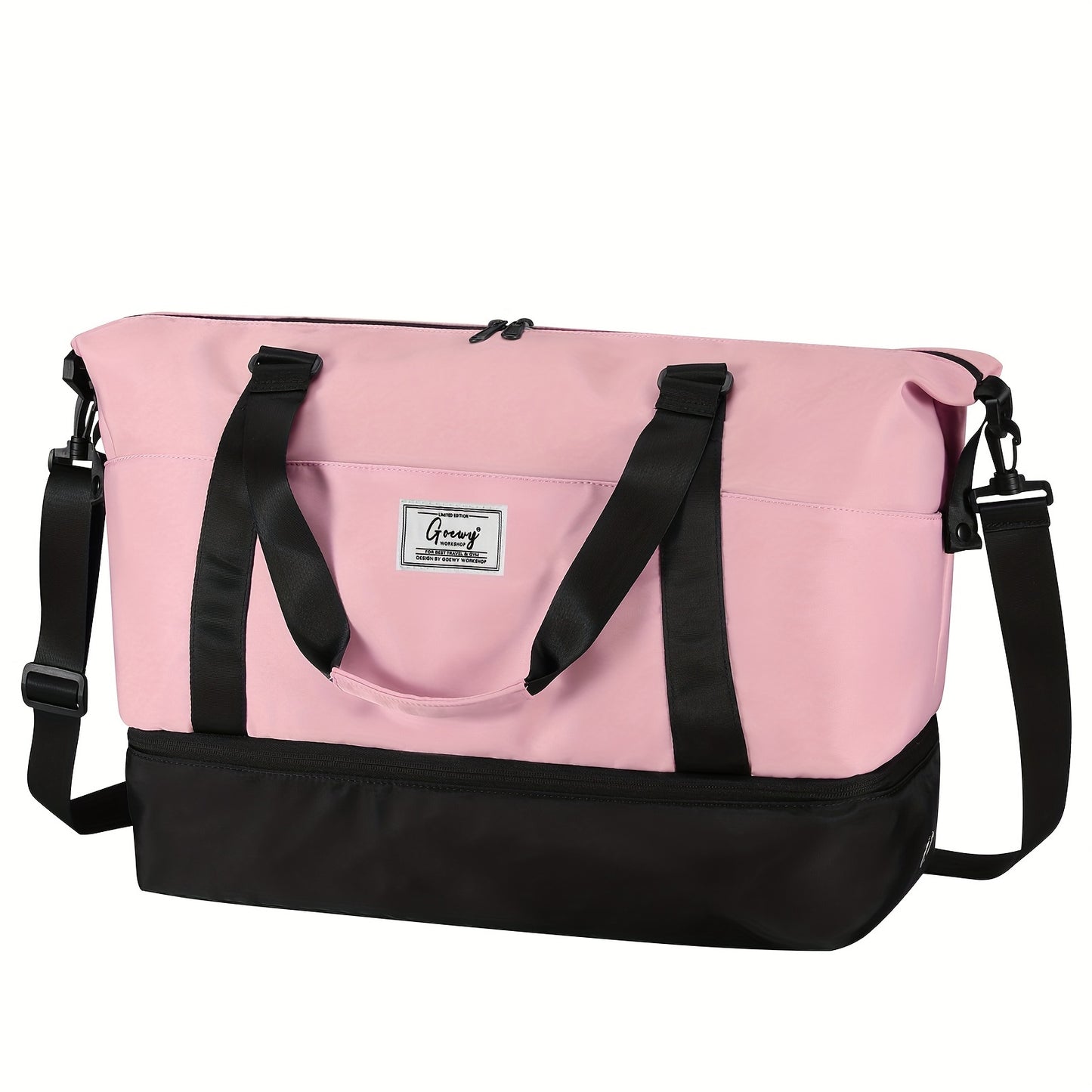 Womens Travel Duffel Bag With Toiletry And Shoe Compartment