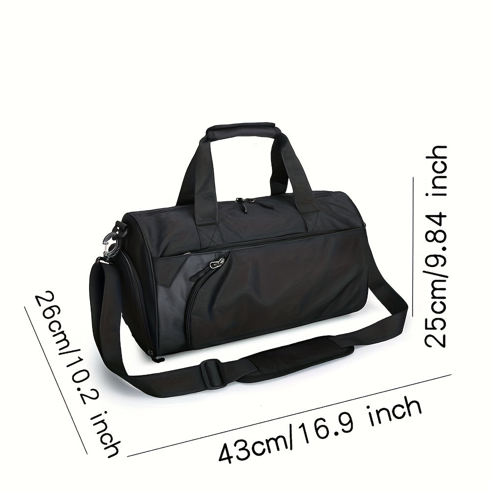 Retro Style Durable Travel Duffel Bag With Compartments