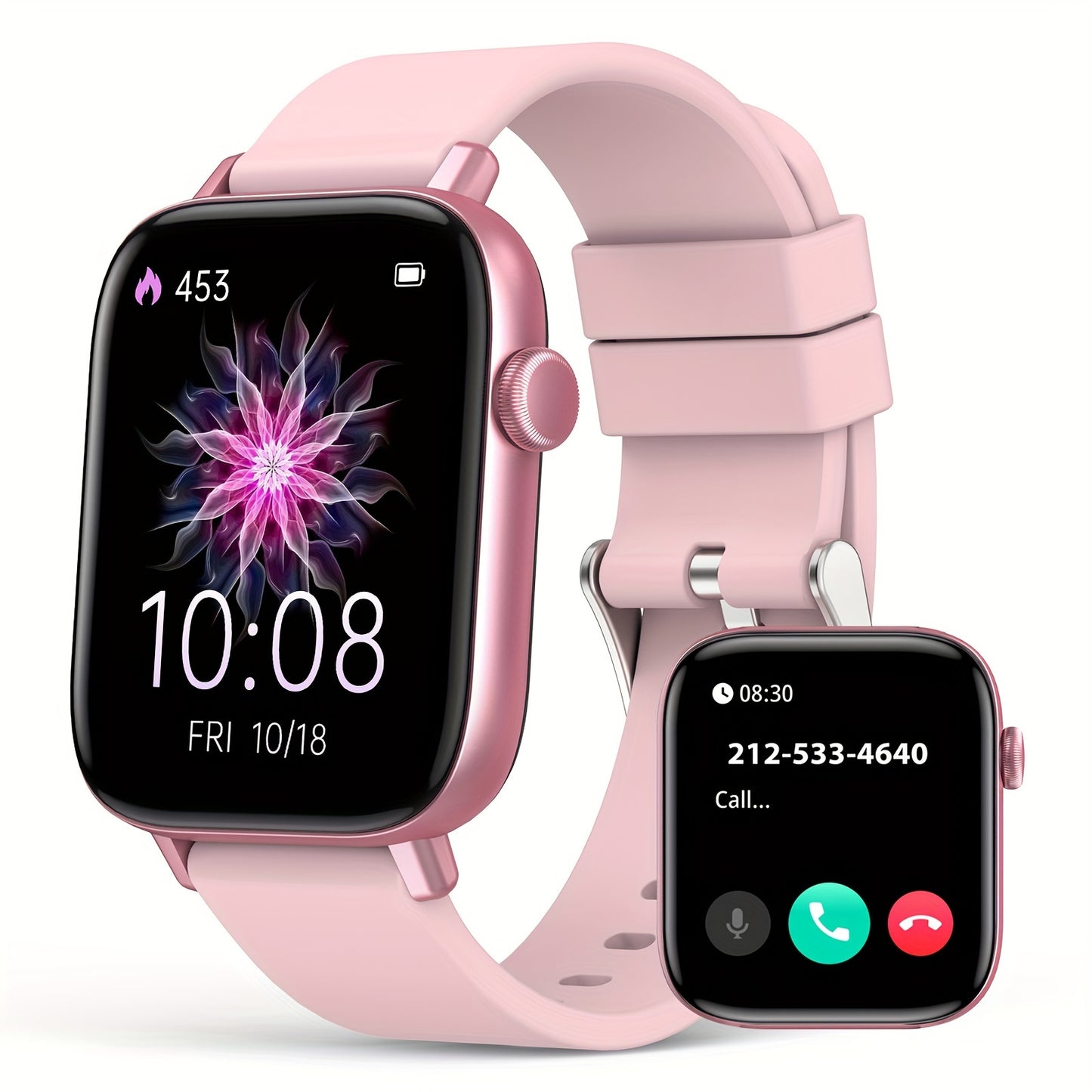 Smart Watch Fitness Tracker With Touch Screen And Voice Control