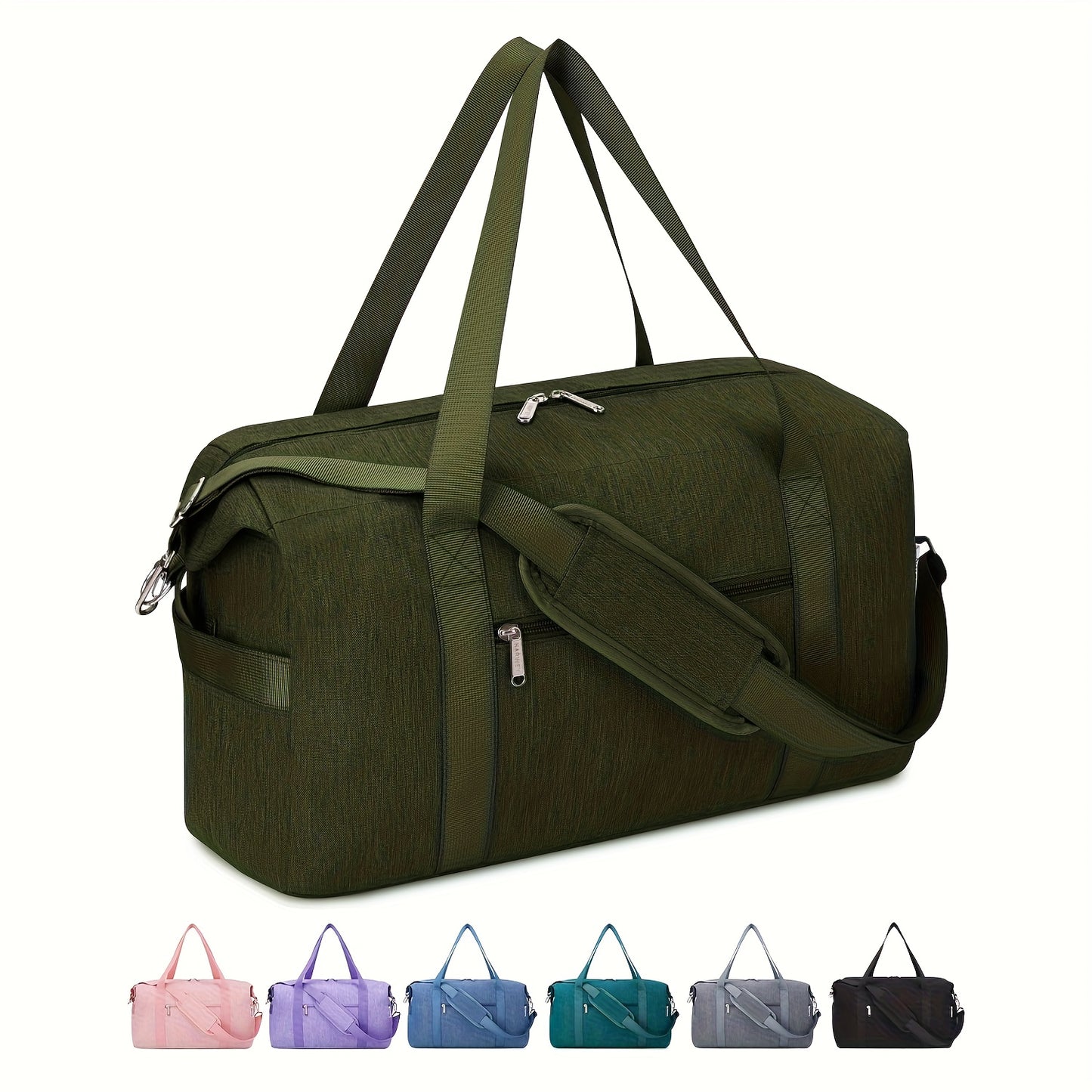 Travel Duffle Bag With Wet Dry Shoe Compartment Laptop