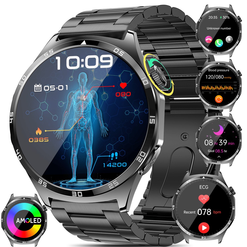 Marsyu Smartwatch Android IOS Compatible With Wireless Calls