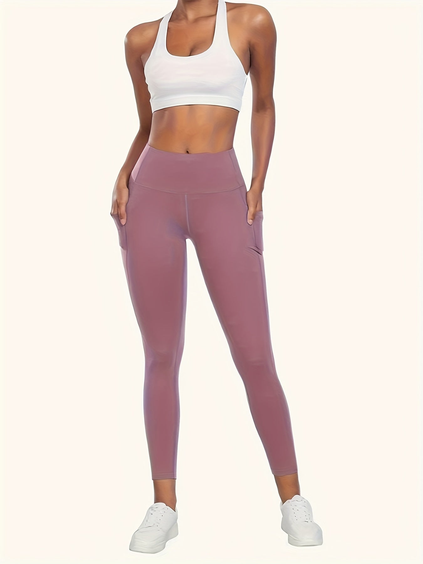 PRO-FiT Women's High Waist Yoga Pants Set with Pockets
