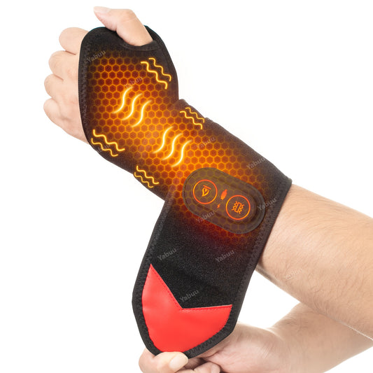 Cordless Hand Heating Pad with Adjustable Heat and Vibration Settings