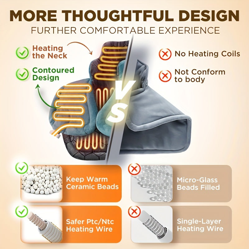 Graphene Heating Pad for Neck and Shoulders with Multiple Settings