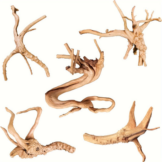 Natural Driftwood Packs for Aquariums and Reptile Habitats
