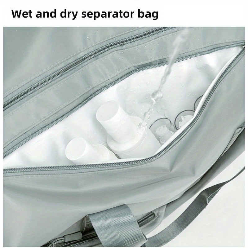 Womens Gym Bag With Dry Wet Separation Shoe Compartment