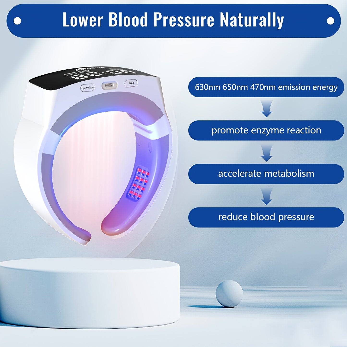 KTS Red Light Therapy Neck Massager for Pain Relief