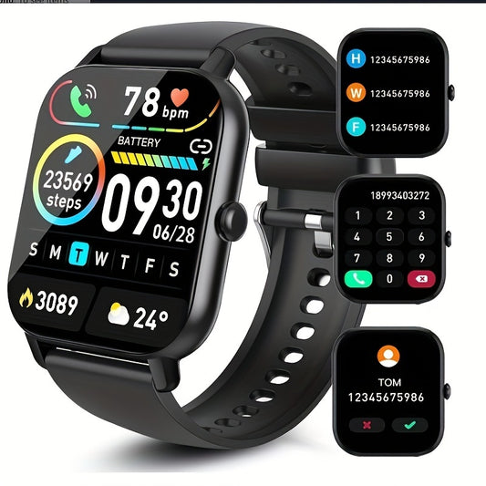 Smart Watch With Call Functionality and Fitness Tracking Features