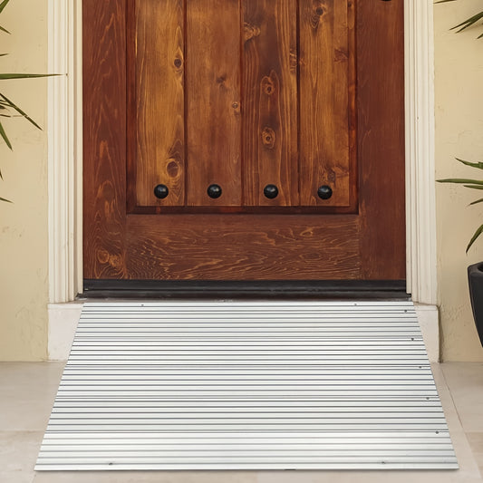 Adjustable Aluminum Alloy Wheelchair Threshold Ramp for Easy Access