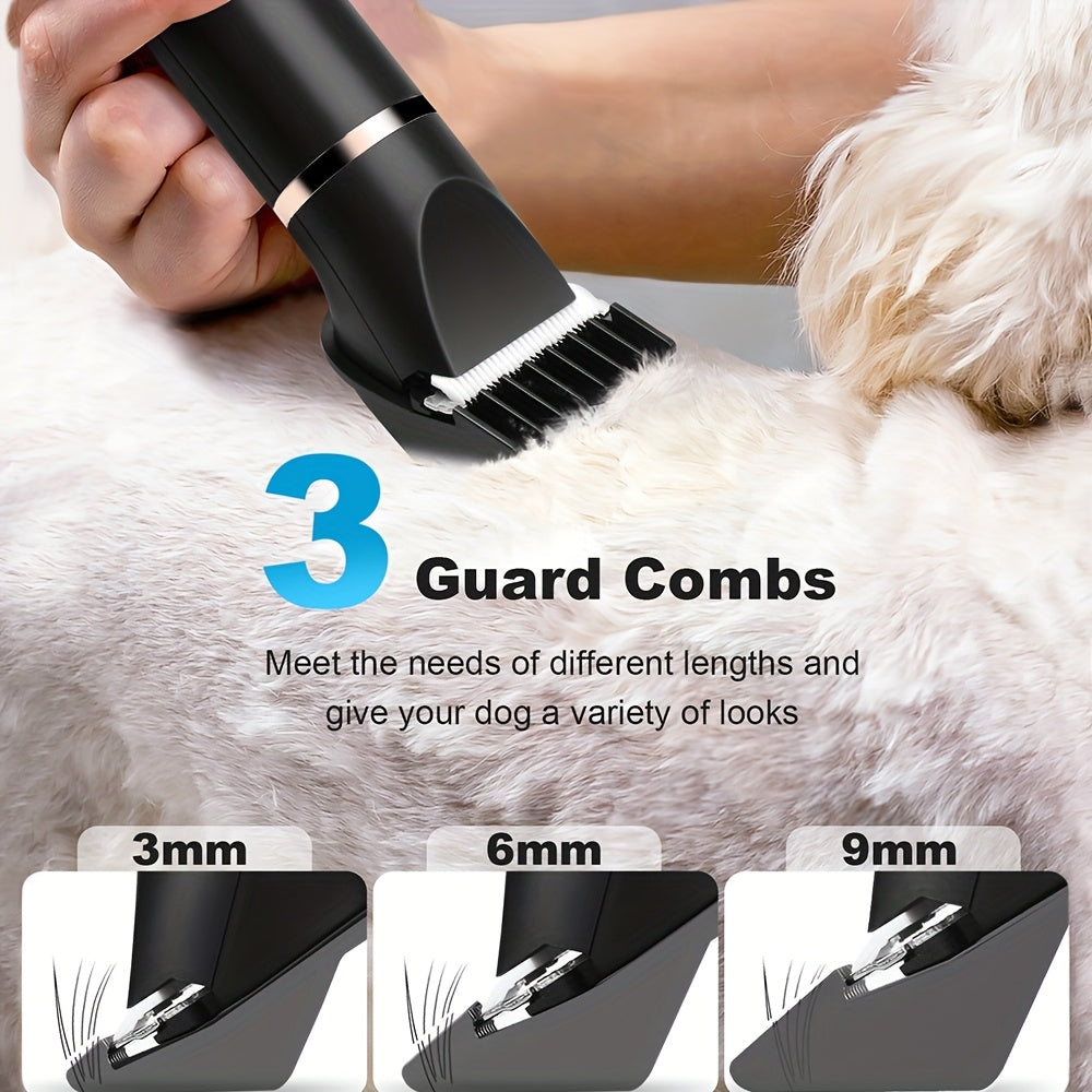 3in1 Small Dog Grooming Kit with Low Noise Clippers