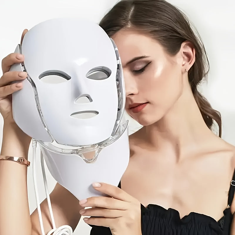 LED Light Therapy Mask for Face and Neck Care