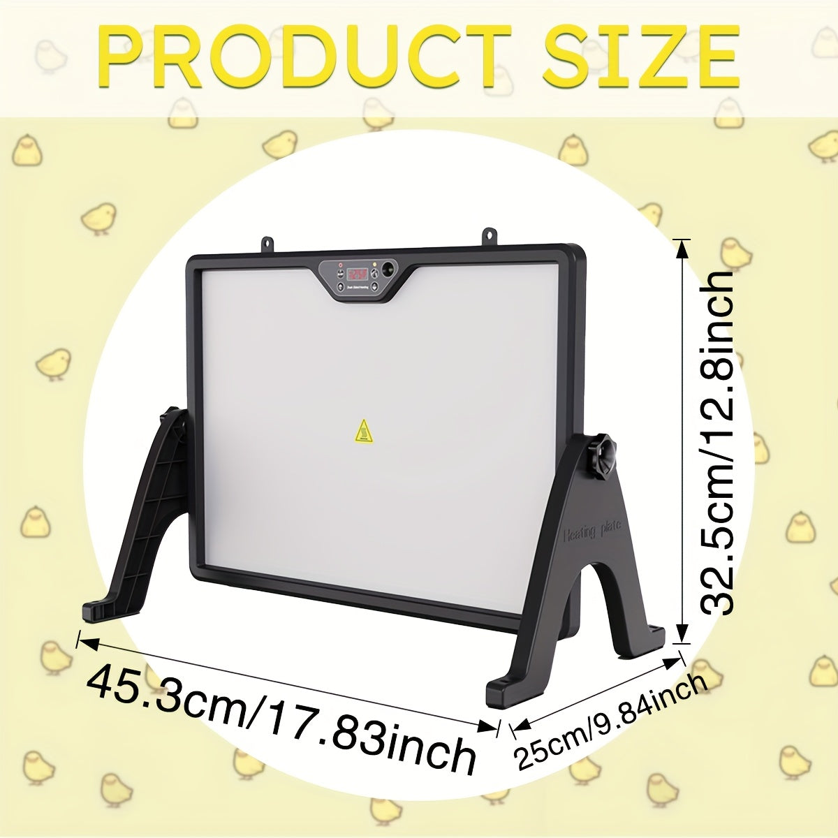 Double-Sided Heating Plate for Poultry Incubation and Care