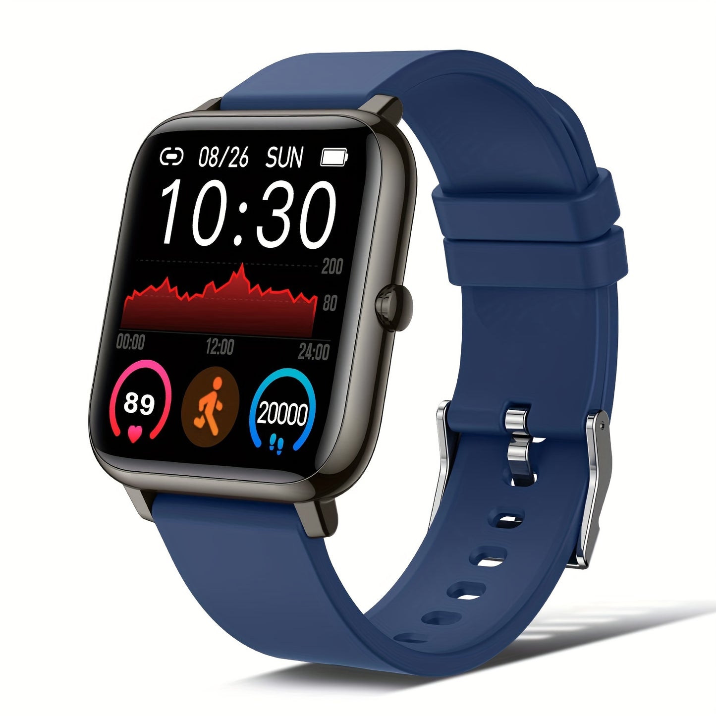 Smartwatch Fitness Tracker With Touch Screen and Sleep Monitor