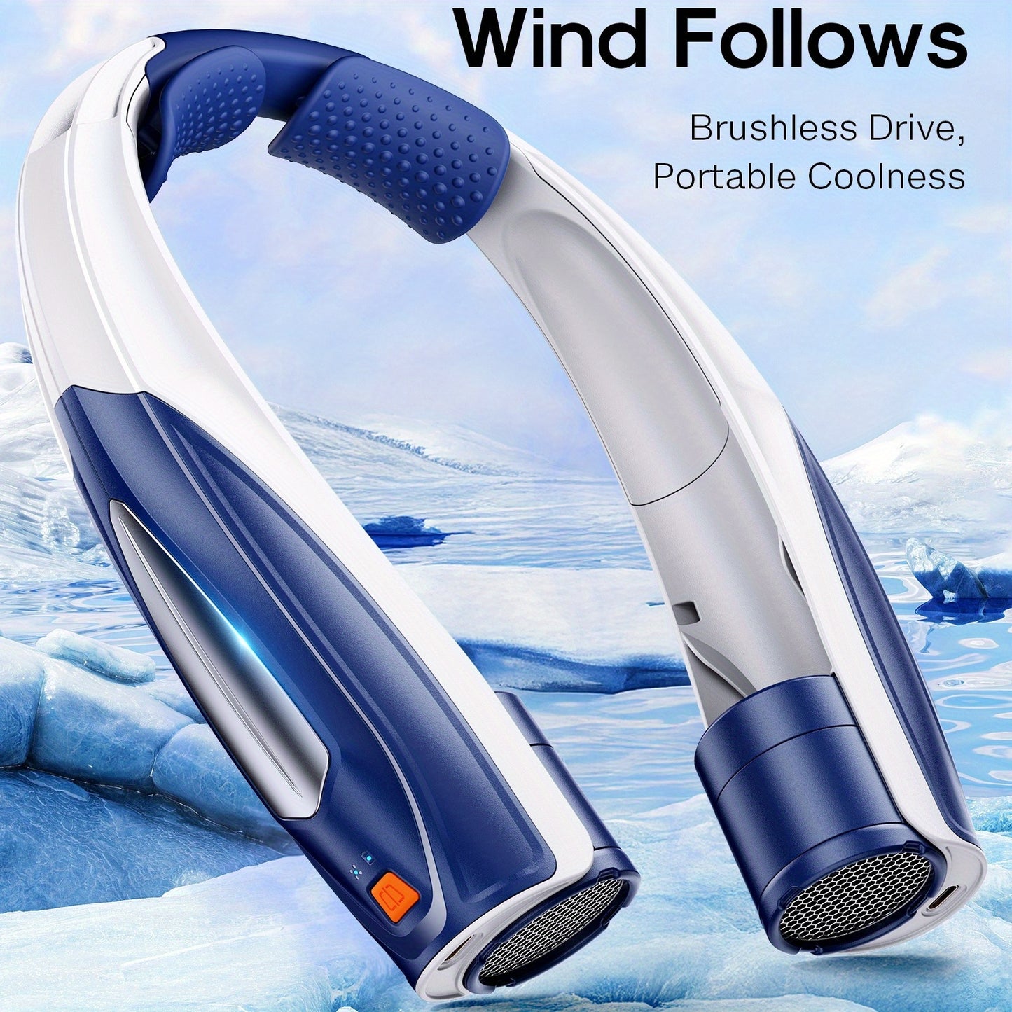 Neckband USB Fan With Long Battery Life And Quiet Motor