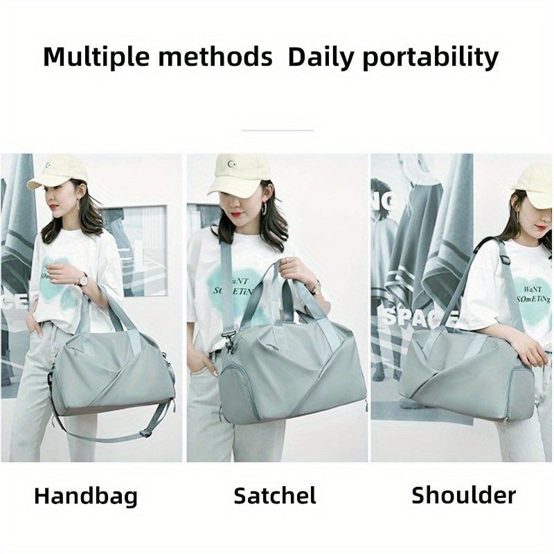 Womens Gym Bag With Dry Wet Separation Shoe Compartment