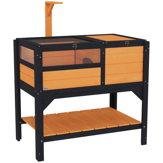Tortoise Habitat with Shelf Storage and Weather Protection