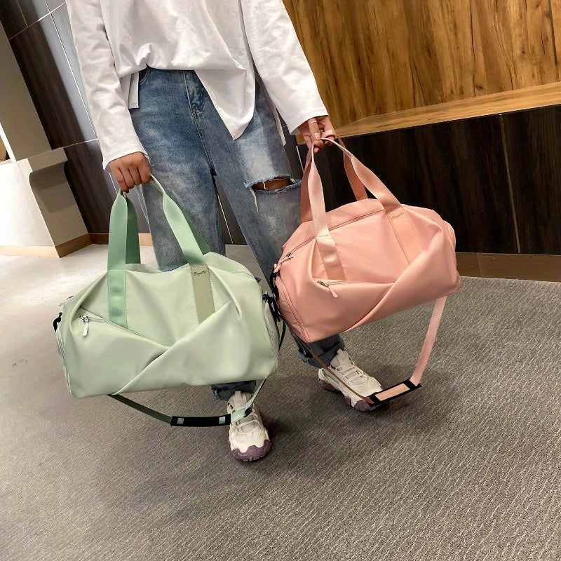 Heavy Duty Gym Bag With Shoe Compartment And Easy Clean