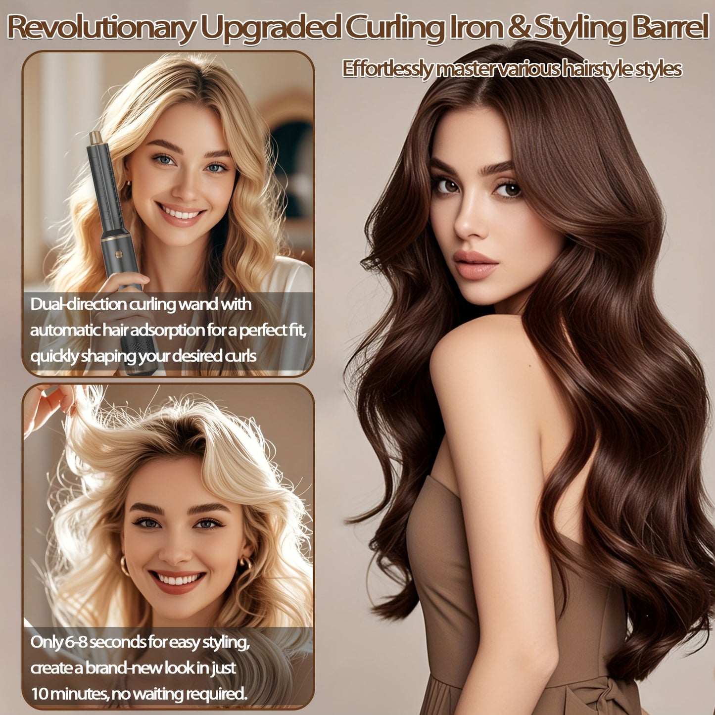 5-in-1 Hair Styler Brush for Effortless Styling and Care