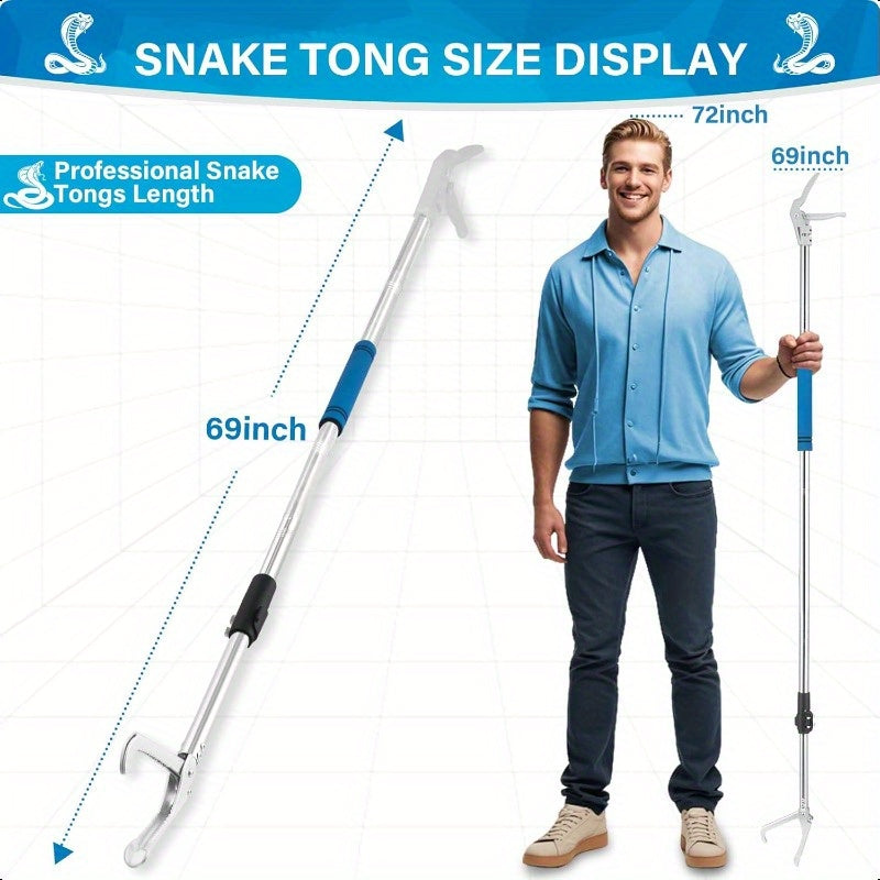 Heavy Duty Snake Grabber Tool for Safe Reptile Handling