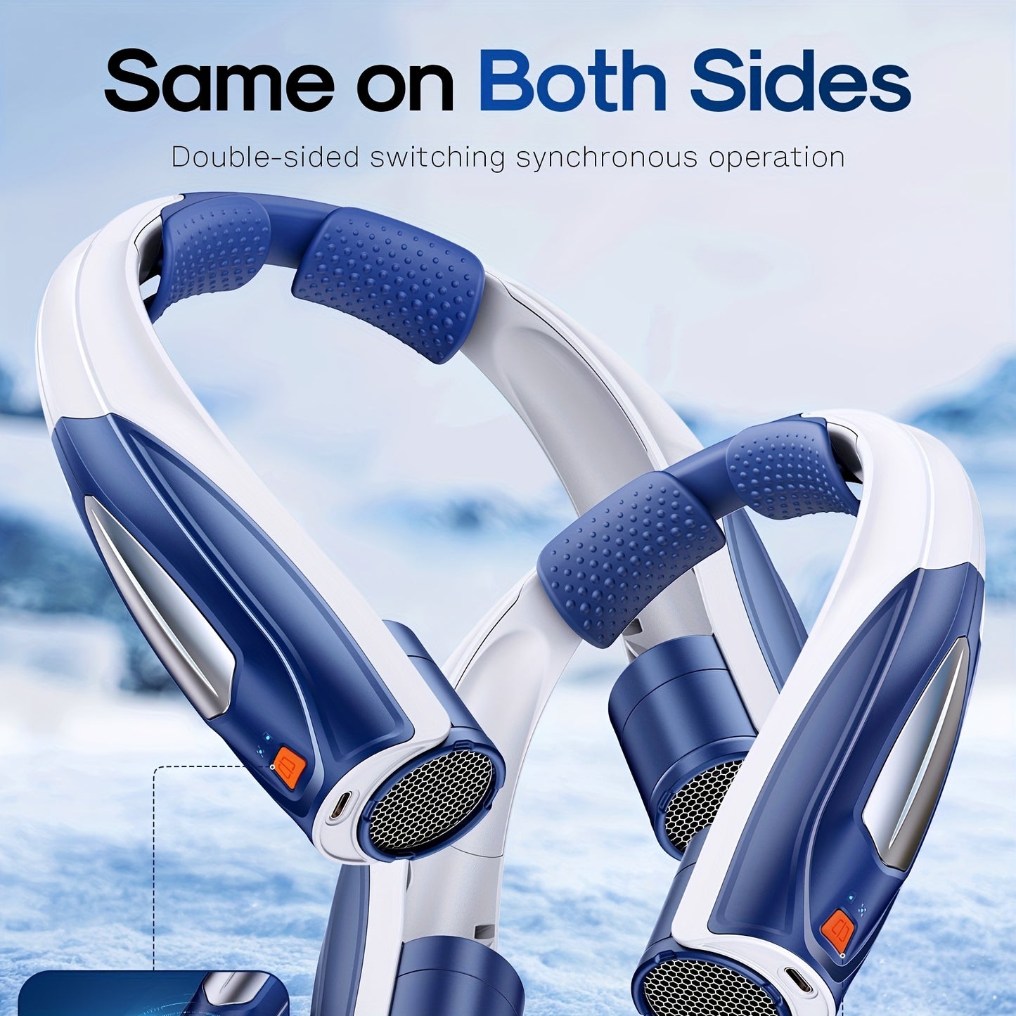 Neckband USB Fan With Long Battery Life And Quiet Motor