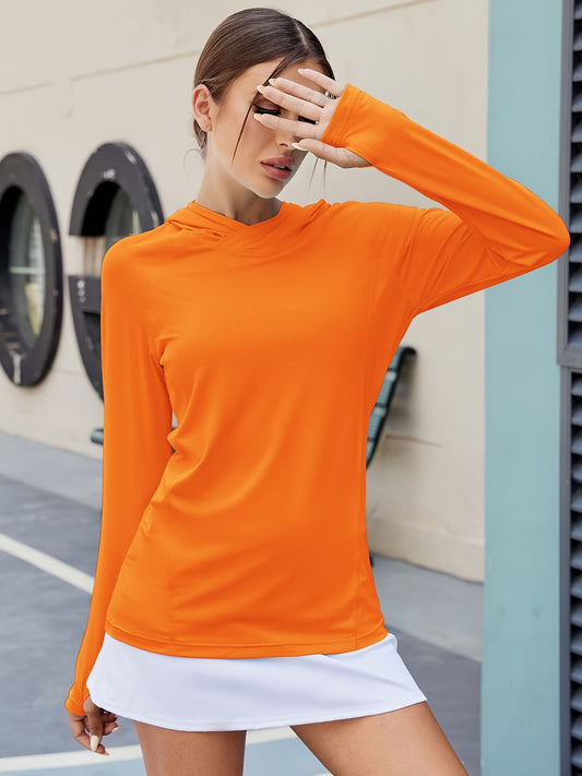 Women's Lightweight Breathable Hoodie for Outdoor Activities