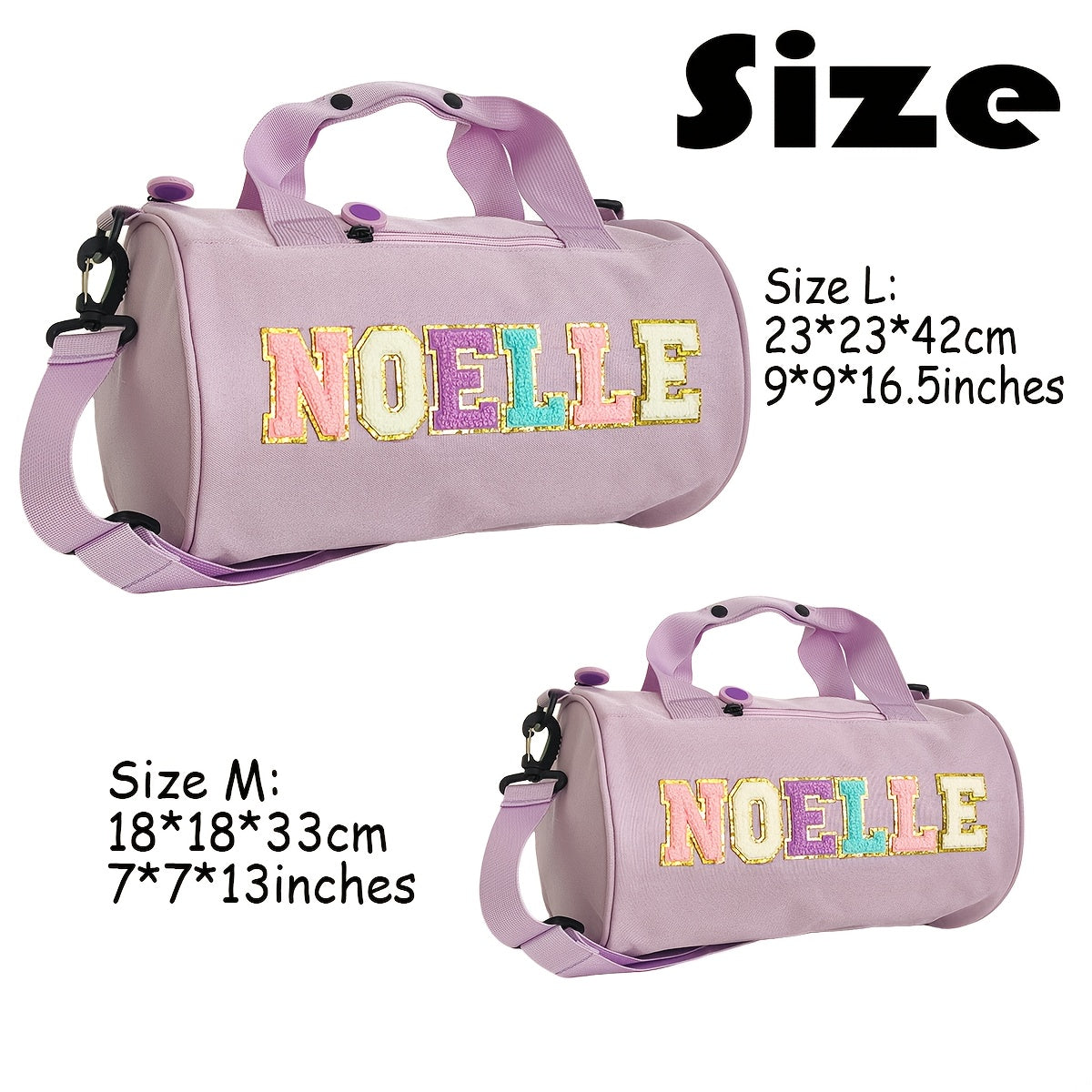 Personalized Gymnastic Dance Cheer Duffle Bag For Girls