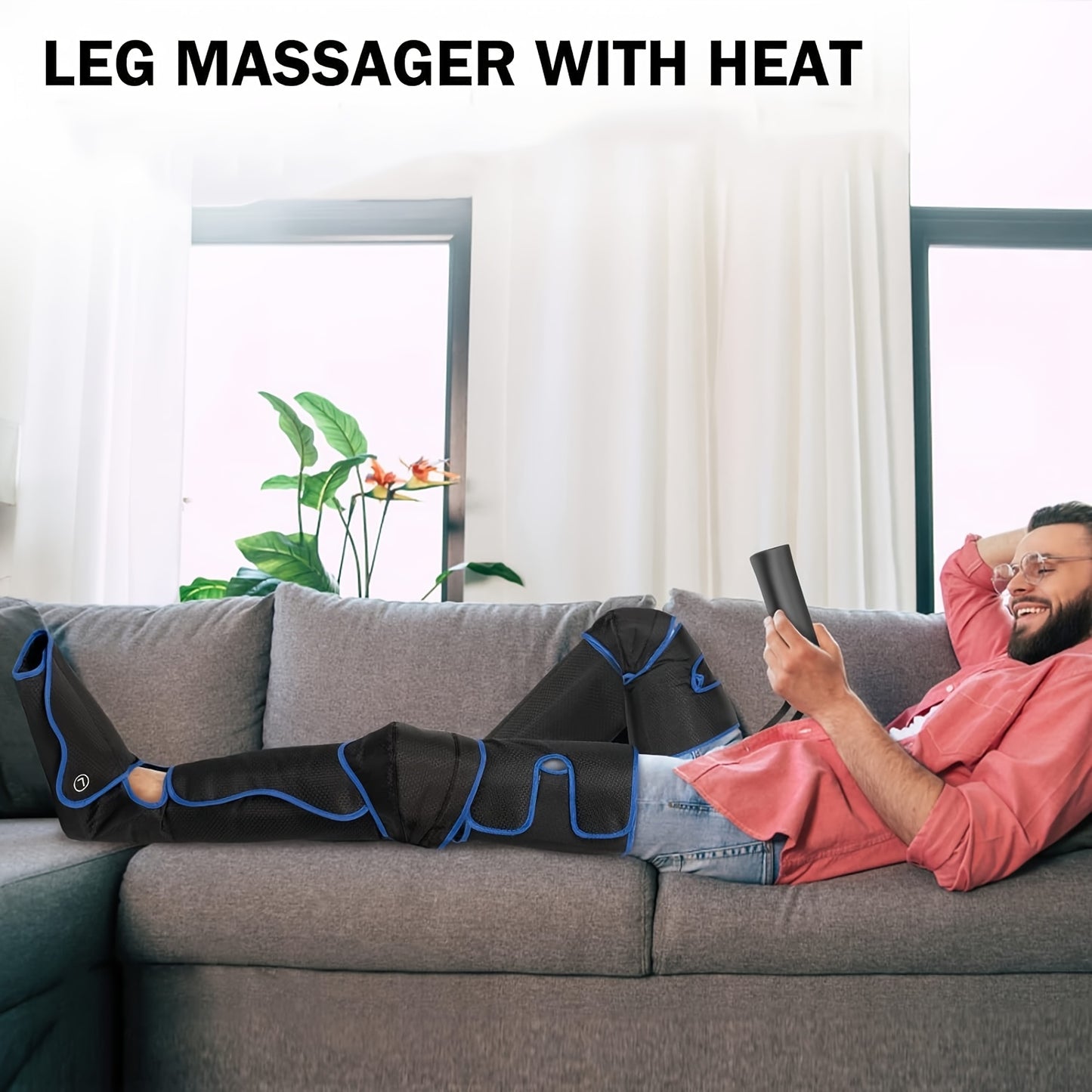 Leg Massager with Air Compression and Vibration for Relaxation