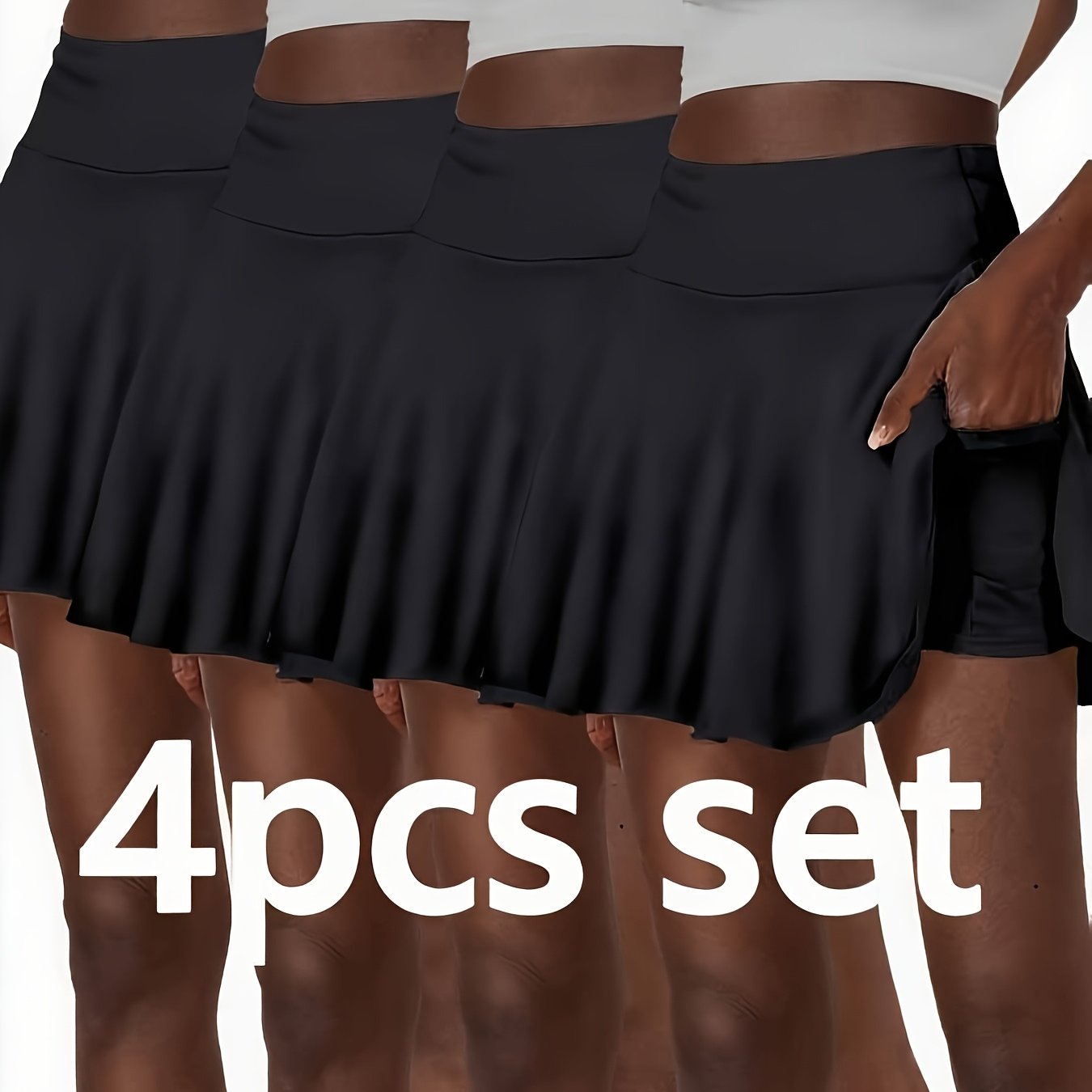 Women's Pocket Skirt With Built In Shorts Summer Style