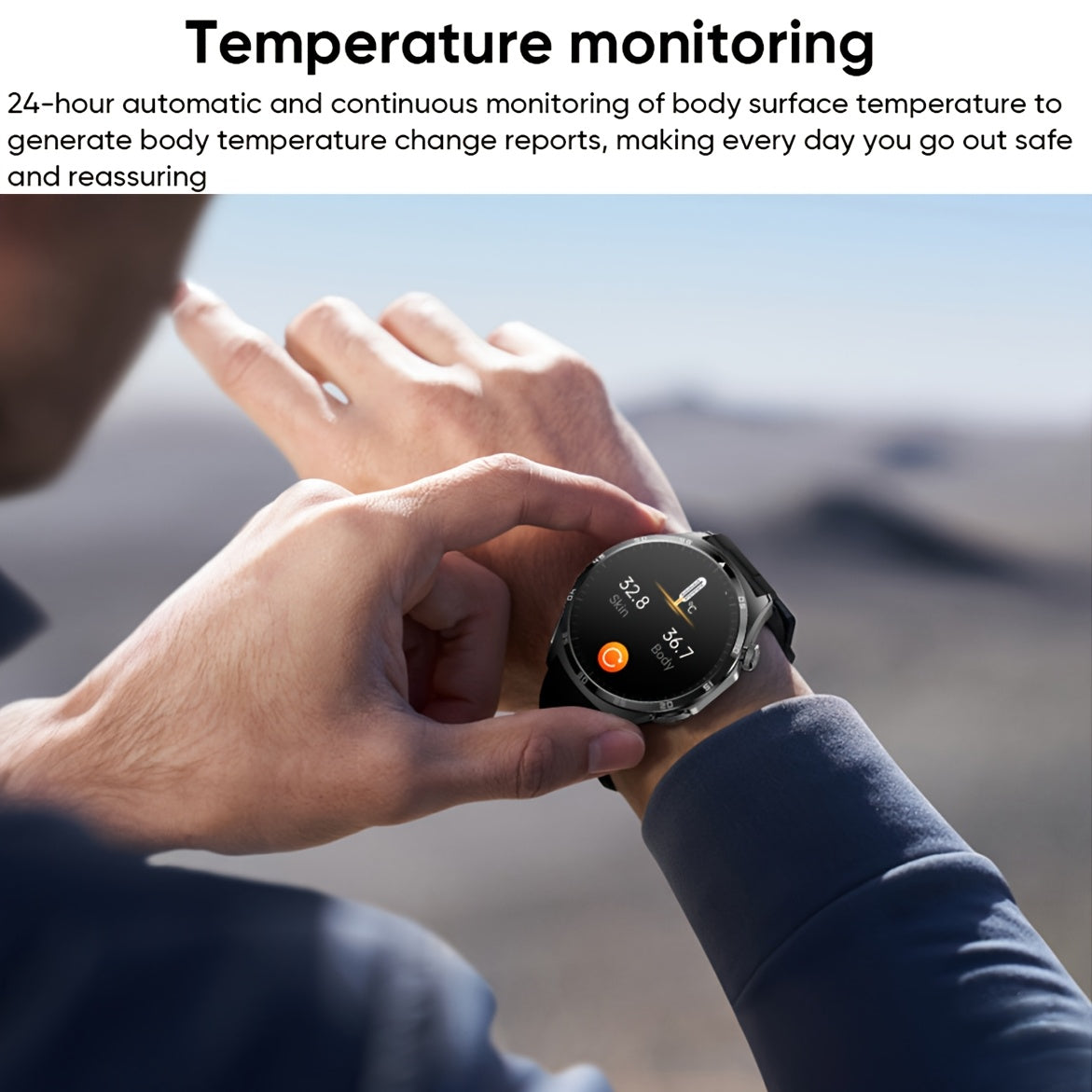 Smart Fitness Watch With AMOLED Display And Menstrual Monitoring