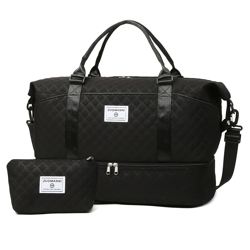 Womens Travel Gym Bag With Independent Shoe Compartment