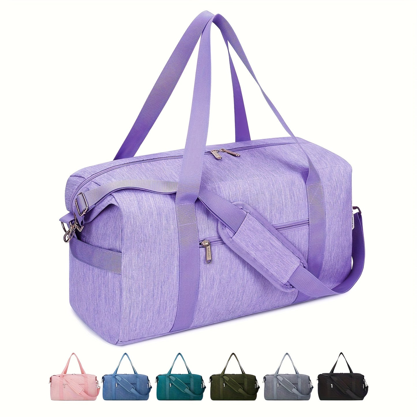 Travel Duffle Bag With Wet Dry Shoe Compartment Laptop