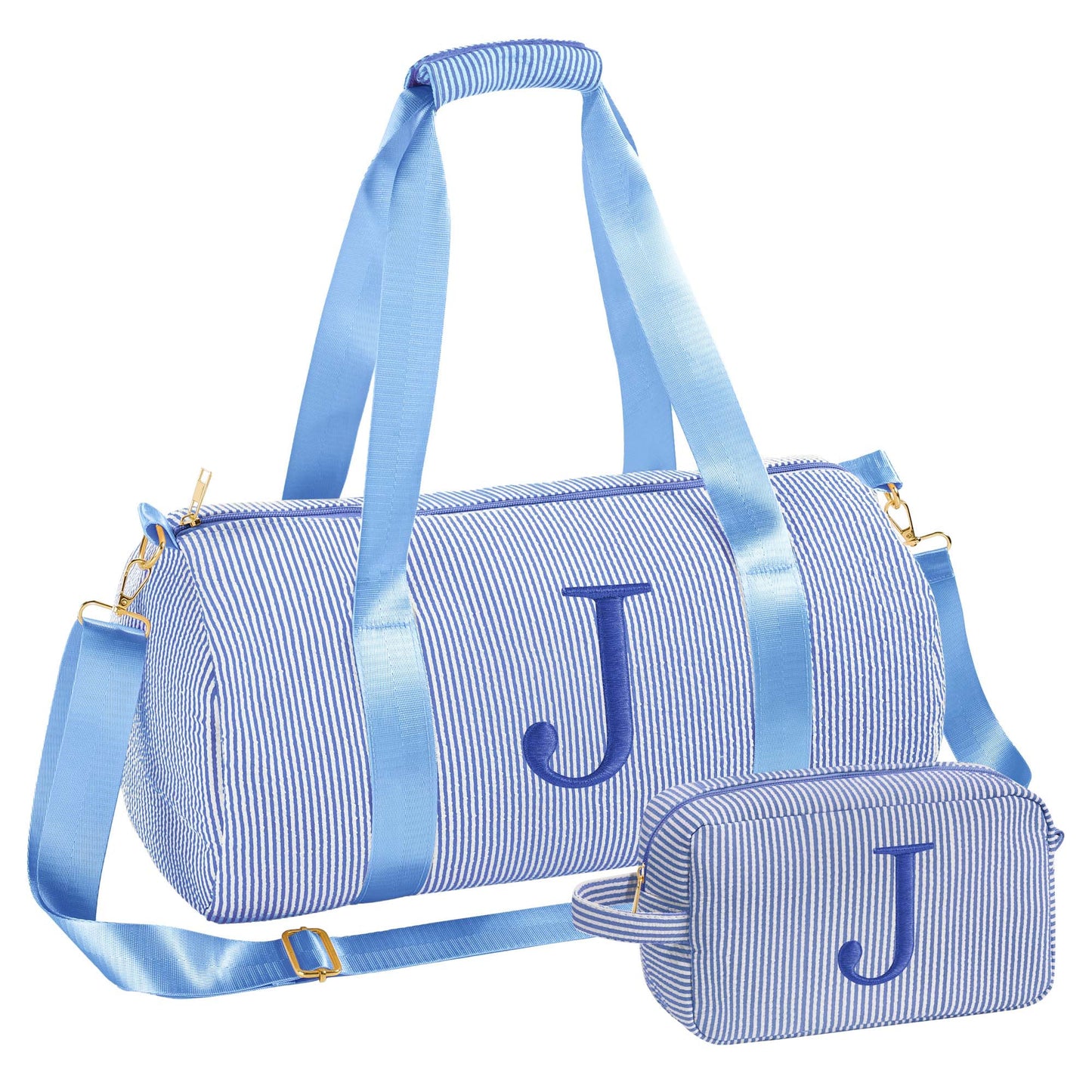 Embroidered Alphabet Travel Bag Set Elegant Organization