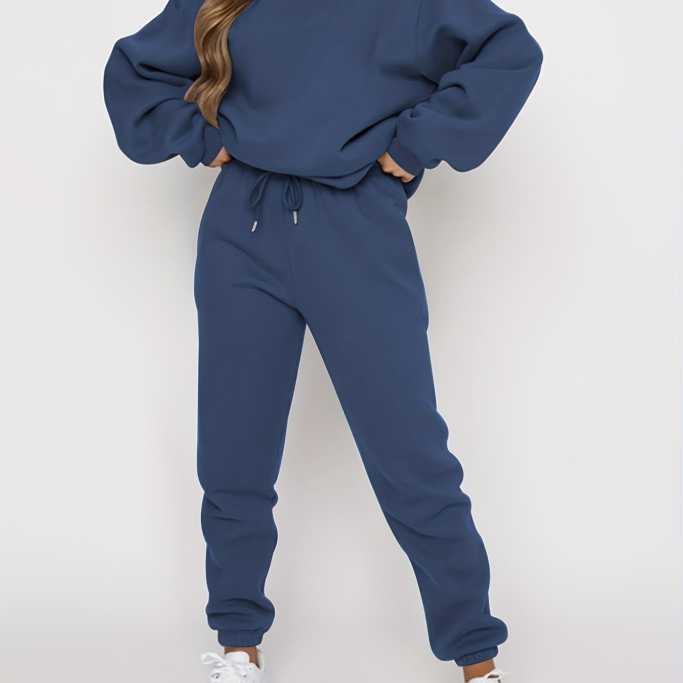 Womens Autumn Winter Two Piece Sweatshirt Pants Set