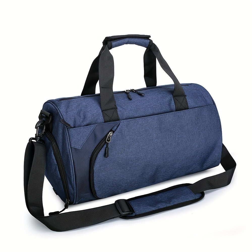 Retro Style Durable Travel Duffel Bag With Compartments