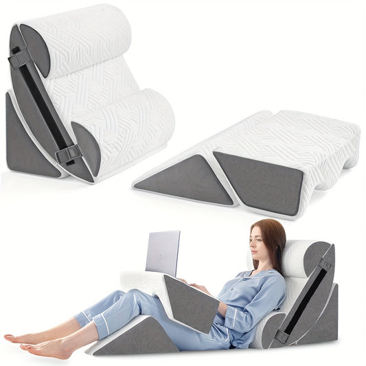 Adjustable 6 In 1 Bed Wedge Pillow Kit For Comfort