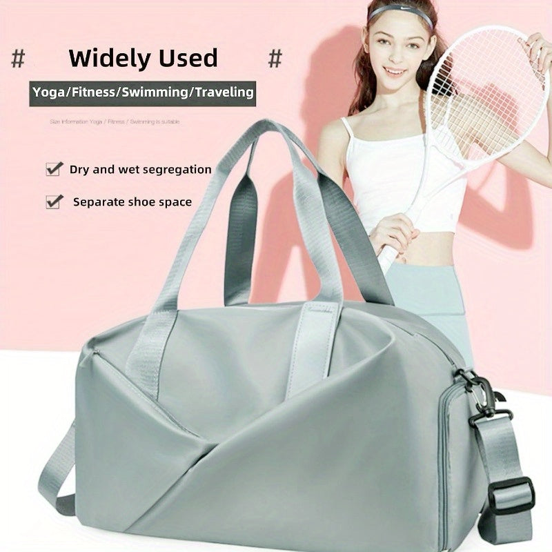 Heavy Duty Gym Bag With Shoe Compartment And Easy Clean