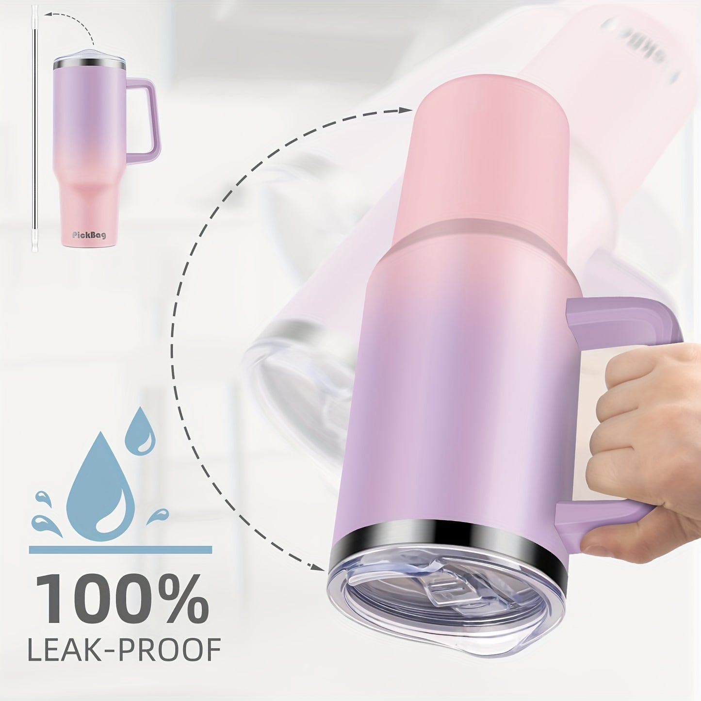 Premium Stainless Steel Water Tumbler for Travel and Camping