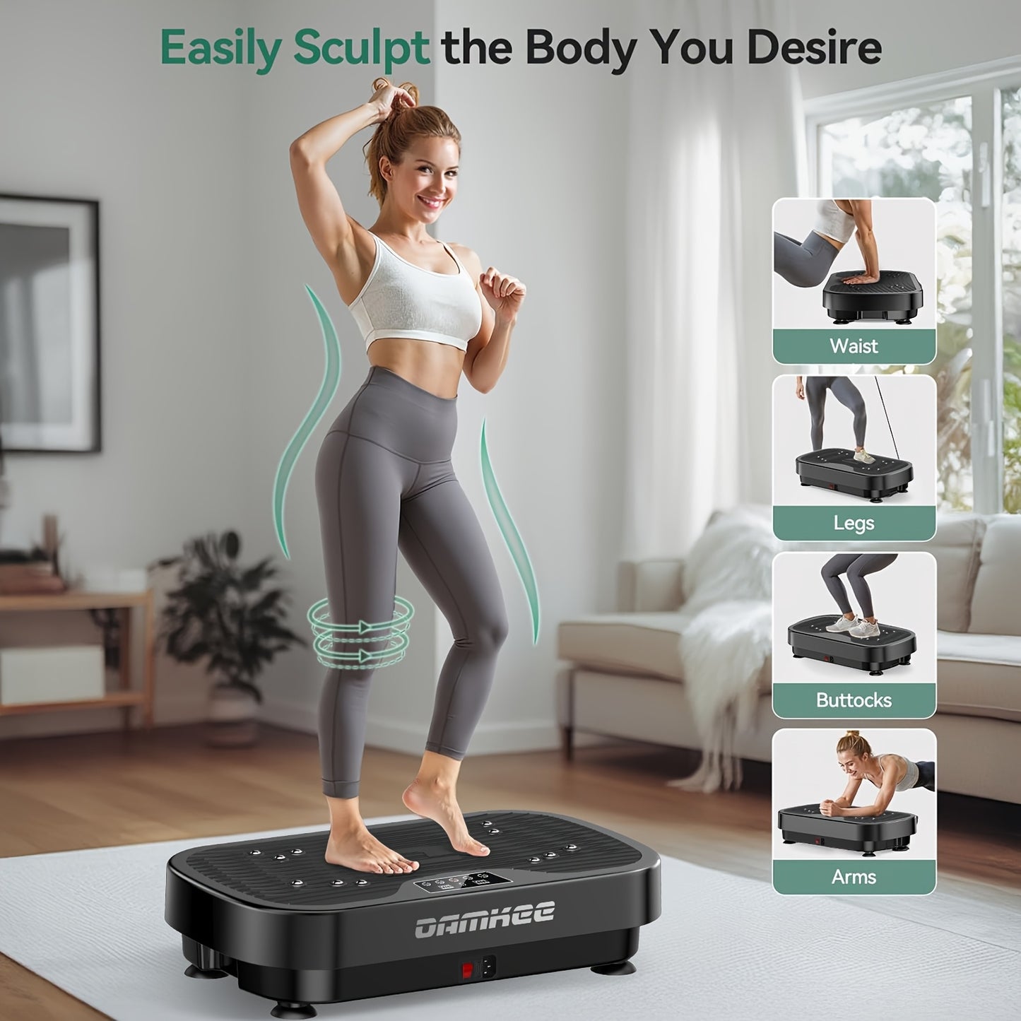 Vibration Plate Exercise Machine for Weight Loss and Toning