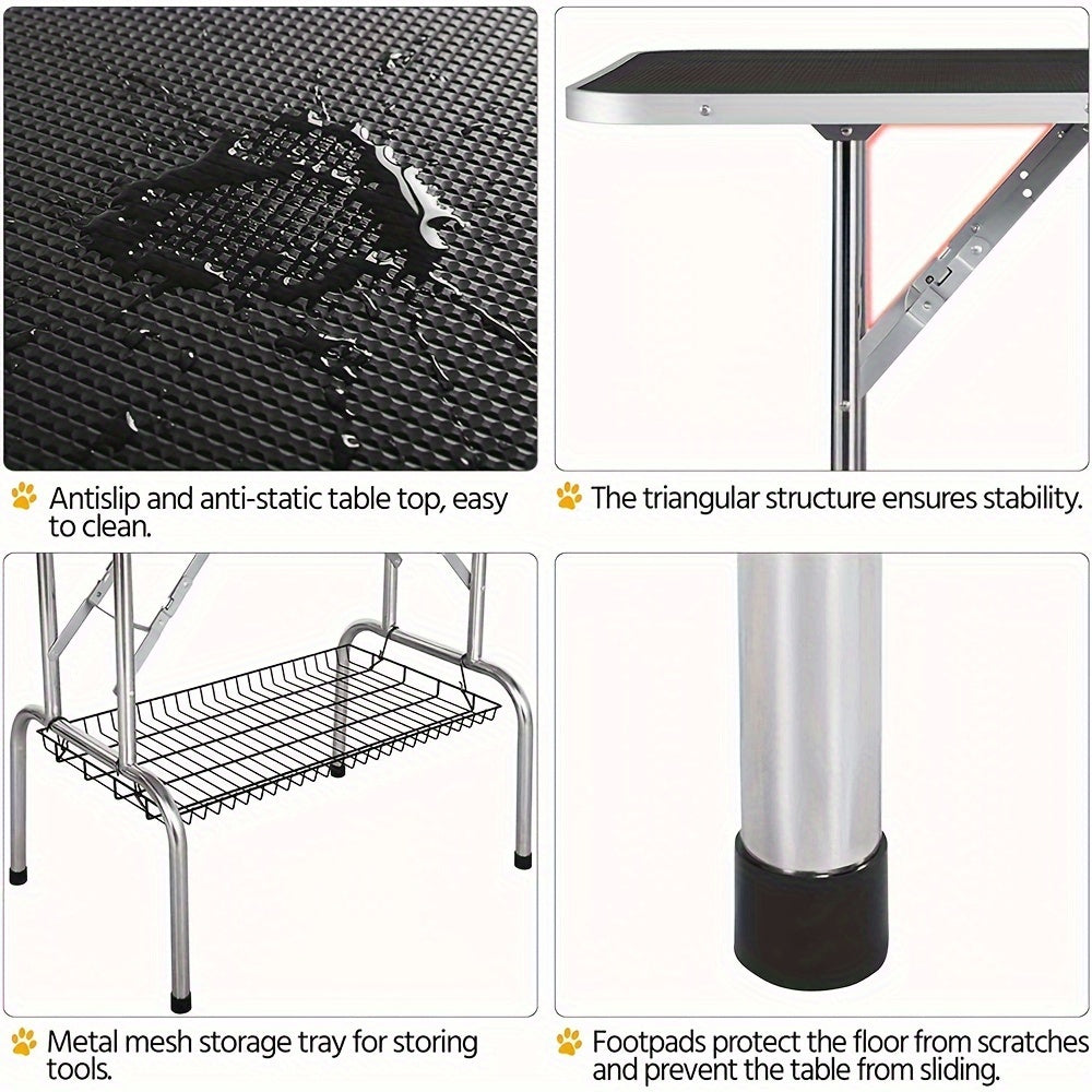 Professional Adjustable Pet Grooming Table for Large Dogs