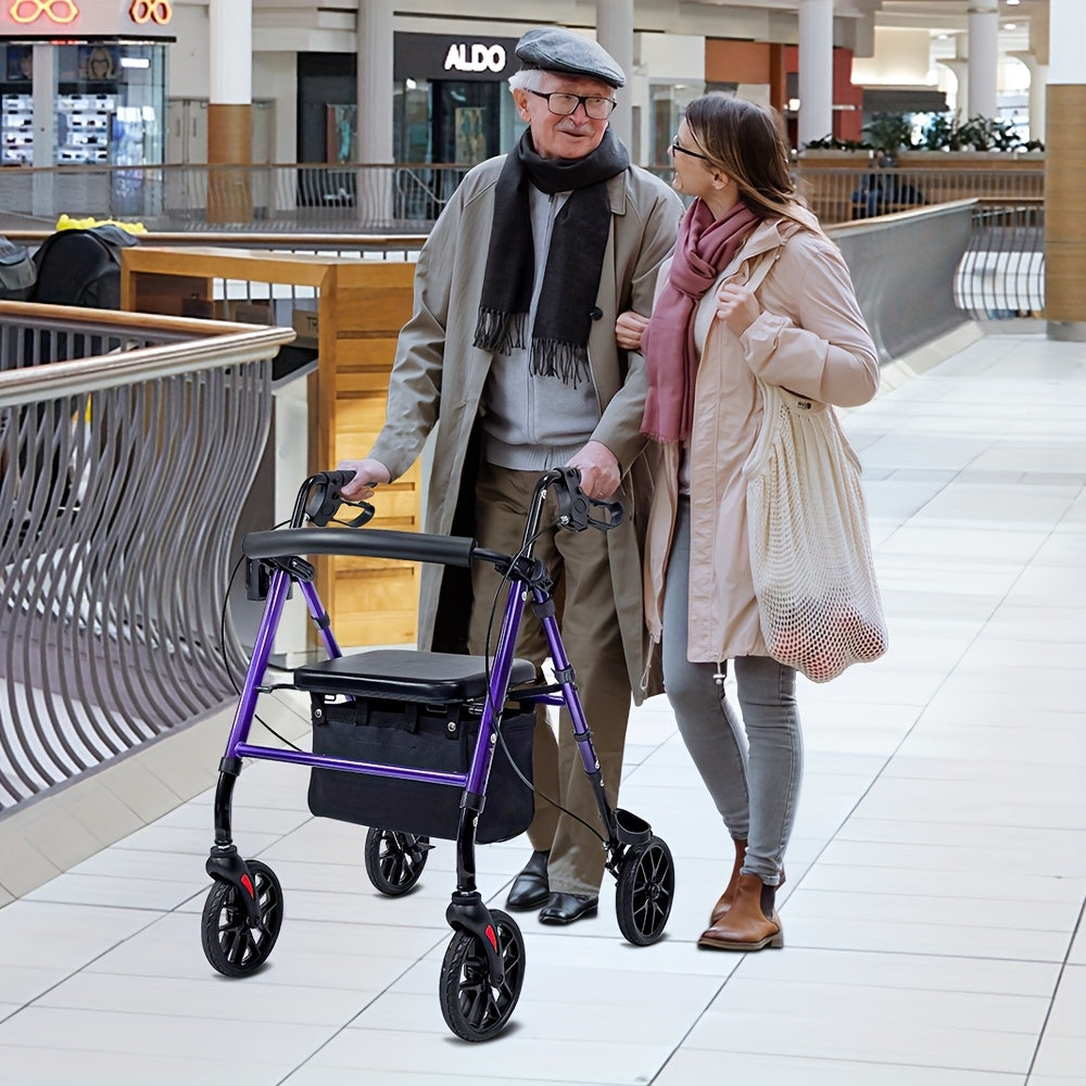 All Terrain Rollator Walker With Seat For Seniors And Adults