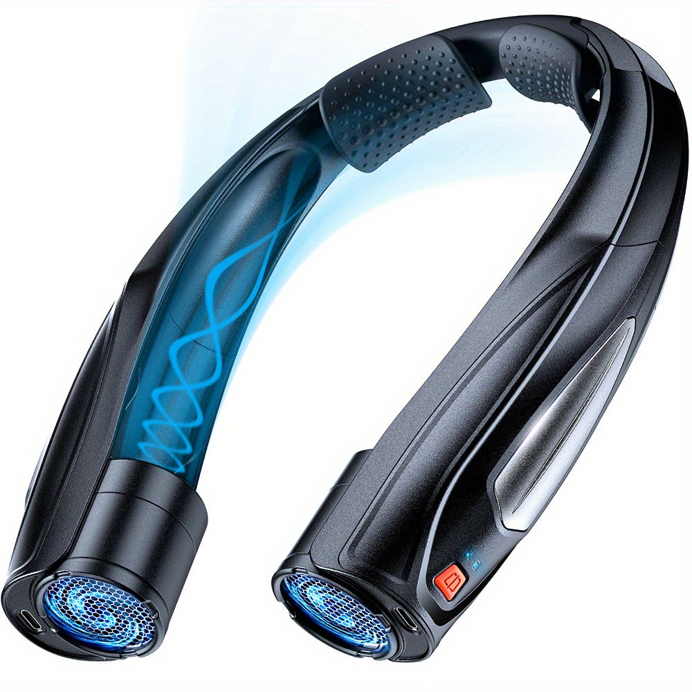 Neckband USB Fan With Long Battery Life And Quiet Motor